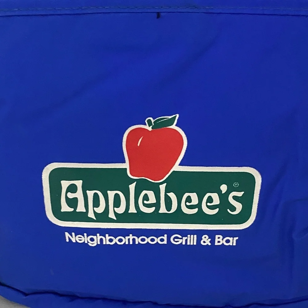 Vintage Applebee’s Cooler Bag 90s Blue Insulated